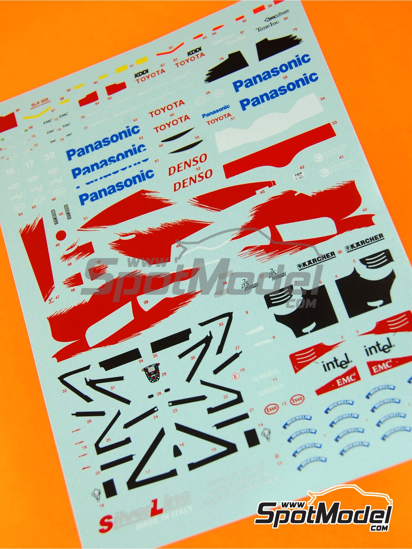 Tameo Kits DK-SLK020: Marking / livery 1/43 scale - Toyota